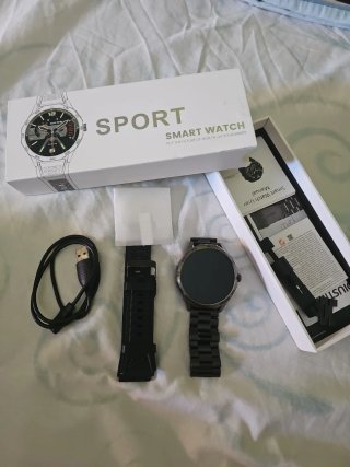Reloj Inteligente Negro/Plateado