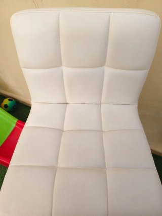 Juego de 2 Sillas de Barra Blancas