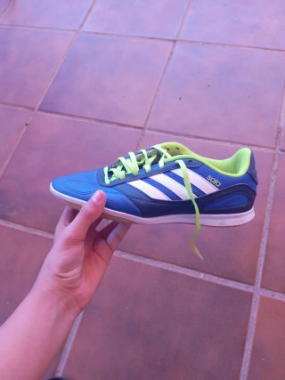Zapatillas Adidas Fútbol Sala Azul/Blanco