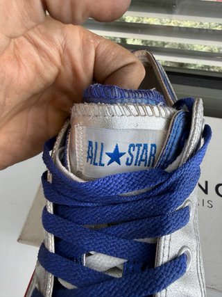 Converse Piel T.41 Plata/Azul 100% piel (16)