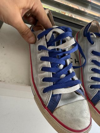 Converse Piel T.41 Plata/Azul 100% piel (16)