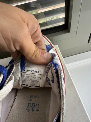 Converse Piel T.41 Plata/Azul 100% piel (16)