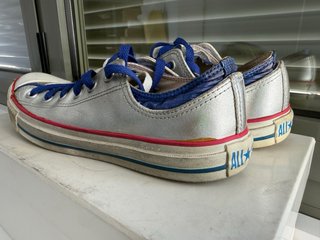 Converse Piel T.41 Plata/Azul 100% piel (16)