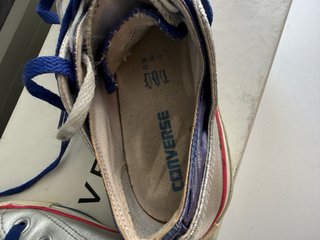 Converse Piel T.41 Plata/Azul 100% piel (16)