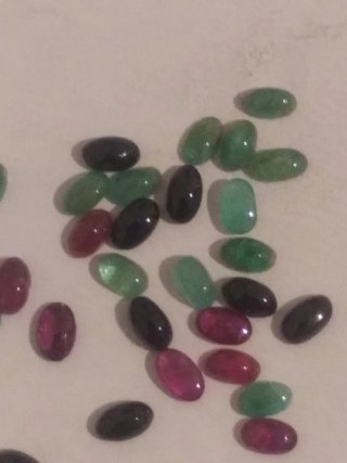 34 Gemas Naturales Zafiros, Esmeraldas y Rubíes