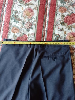 Pantalones de vestir azul marino para hombre