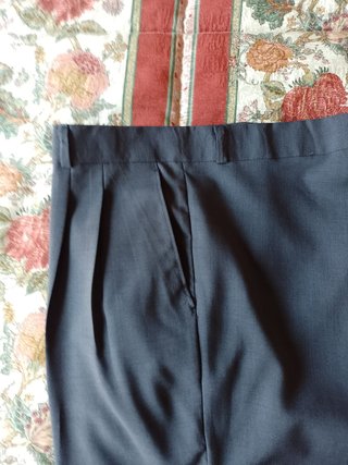 Pantalones de vestir azul marino para hombre