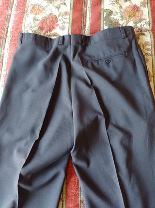 Pantalones de vestir azul marino para hombre