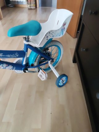 Bicicleta Frozen niña con ruedines