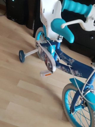 Bicicleta Frozen niña con ruedines