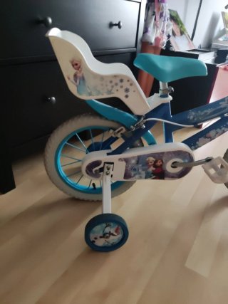 Bicicleta Frozen niña con ruedines