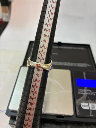 Anillo Acero Cristal Facetado Dibujo Mano