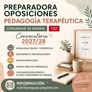 Preparadora oposiciones PT