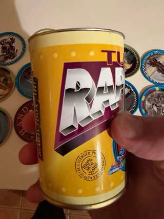 Lata Tube Rapper, tazos de los años 90