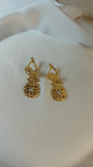 Pendientes Antiguos Chapado Oro 18k