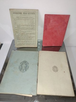 4 Libretti Di Risparmio Postali D'epoca
