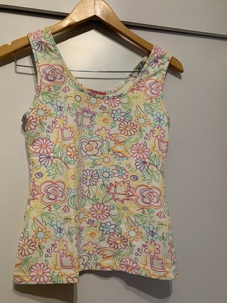 Conjunto Pantalón y Camiseta Flores, dibujó colres