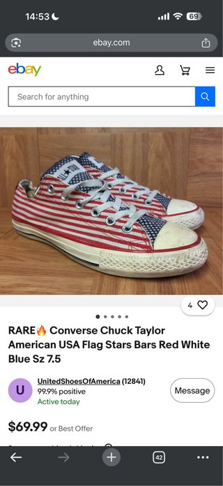Converse All Star USA cortas T.41 (16)