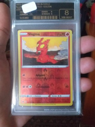 Carta Pokémon Slugma 8 NM-MINT