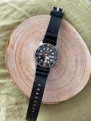 Reloj Citizen Caballero Negro/Plata