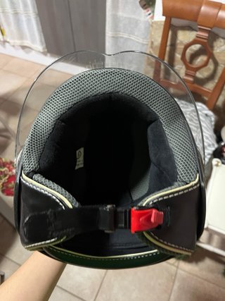 Cascos de moto uno negro S y otro gris XL