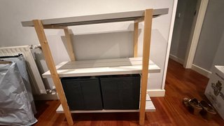 Mueble recibidor con espejo