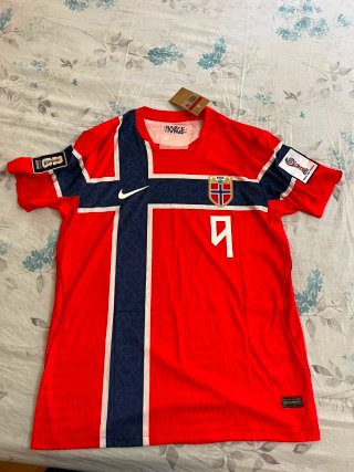 Camiseta Haaland #9 Noruega Player L
