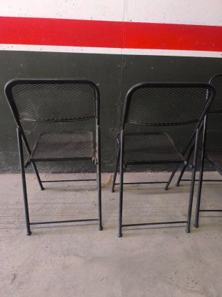 sillas de hierro plegables