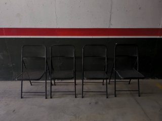 sillas de hierro plegables