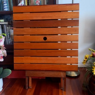Mesa de exterior plegable.