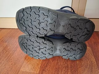 Zapatillas senderismo Quechua azul y rosa
