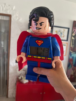 Orologio Sveglia Lego Superman Funzionante Luce