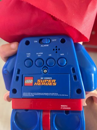 Orologio Sveglia Lego Superman Funzionante Luce