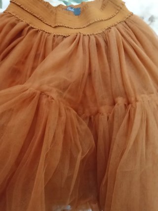 Falda tul marrón teja mujer talla M