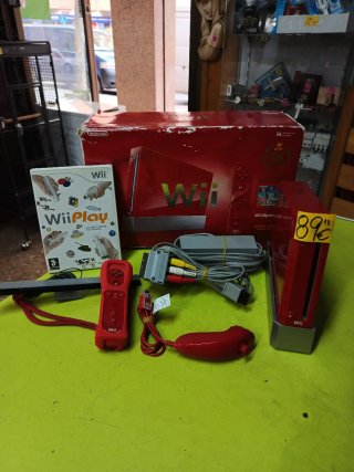 Consola Wii Roja Completa