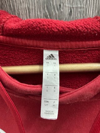 Sudadera Adidas Roja Talla S