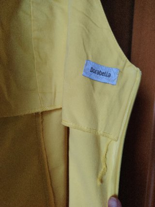 Vestito tubino giallo Dorabella con cerniera