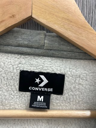Sudadera Gris Converse Talla M Mujer