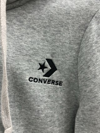 Sudadera Gris Converse Talla M Mujer