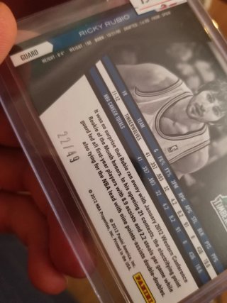 Ricky Rubio NBA Card cromos