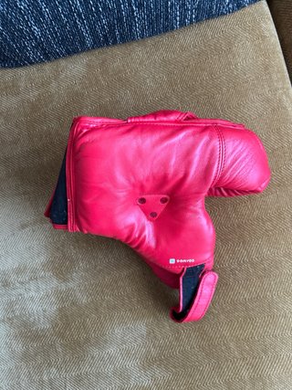 Guantes de boxeo, tibiales Buddha y casco