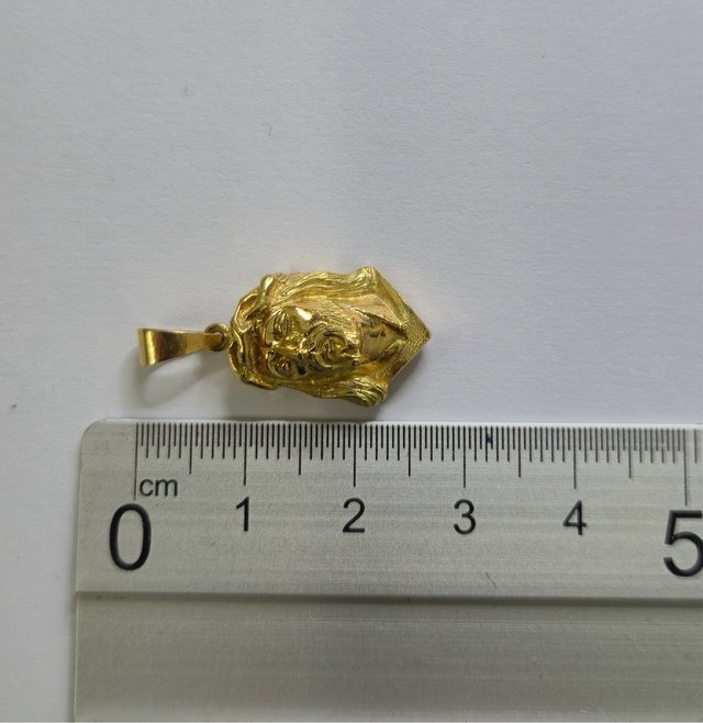 Colgante Cabeza Cristo Oro 18k