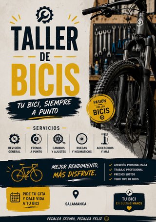 Reparamos  bicis y las labamos