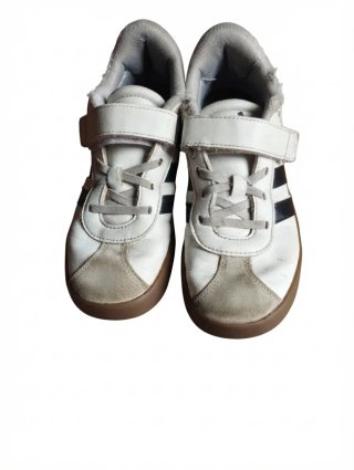 Zapatillas Adidas Blancas y Negras Velcro unisex