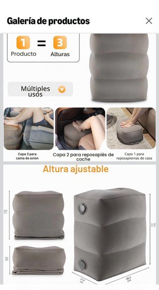 Almohada inflable Maliton viaje
