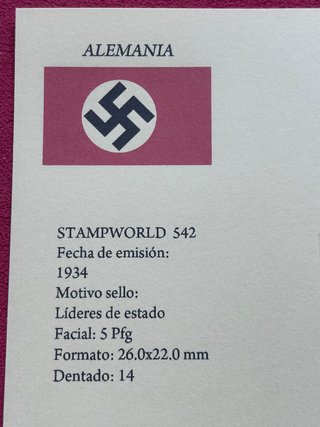 Sello Imperio Alemán 1934 Luto