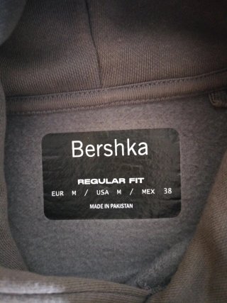 Sudadera Bershka Gris Talla M