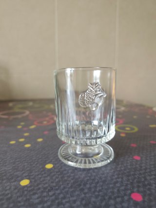 Lote 10 Vasos bajos Vintage tallados