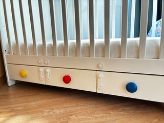 Cuna Ikea con cajones