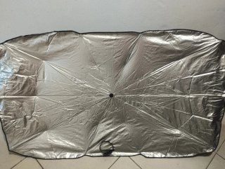 Parasol coche QC 65 x 125 cm modelo paraguas